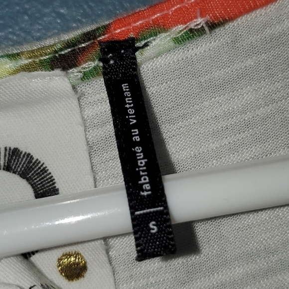 Printed buttondown tanktop NEW Small - Picture 5 of 6